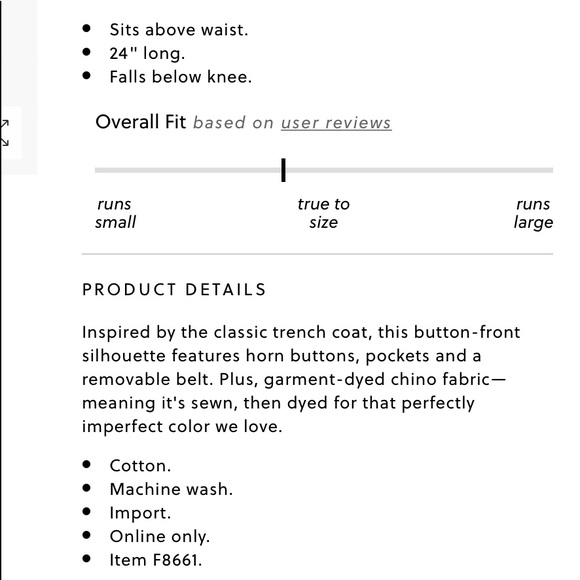 JCREW CHINO TRENCH SKIRT - Picture 3 of 4